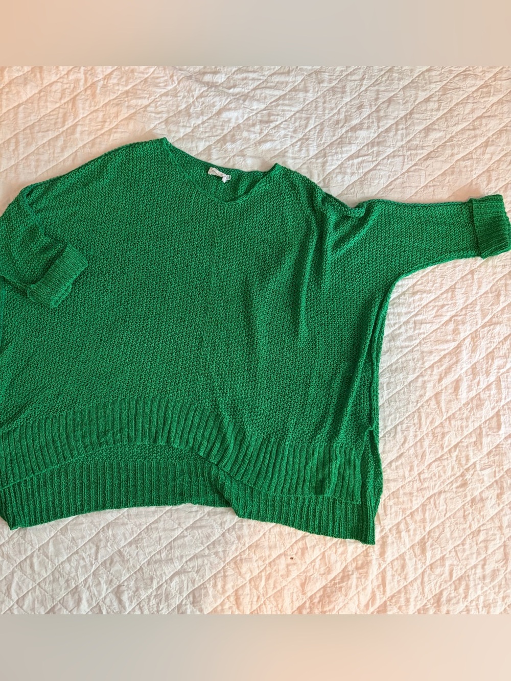 Target Green Scoop Neck Lightweight Knit Sweater